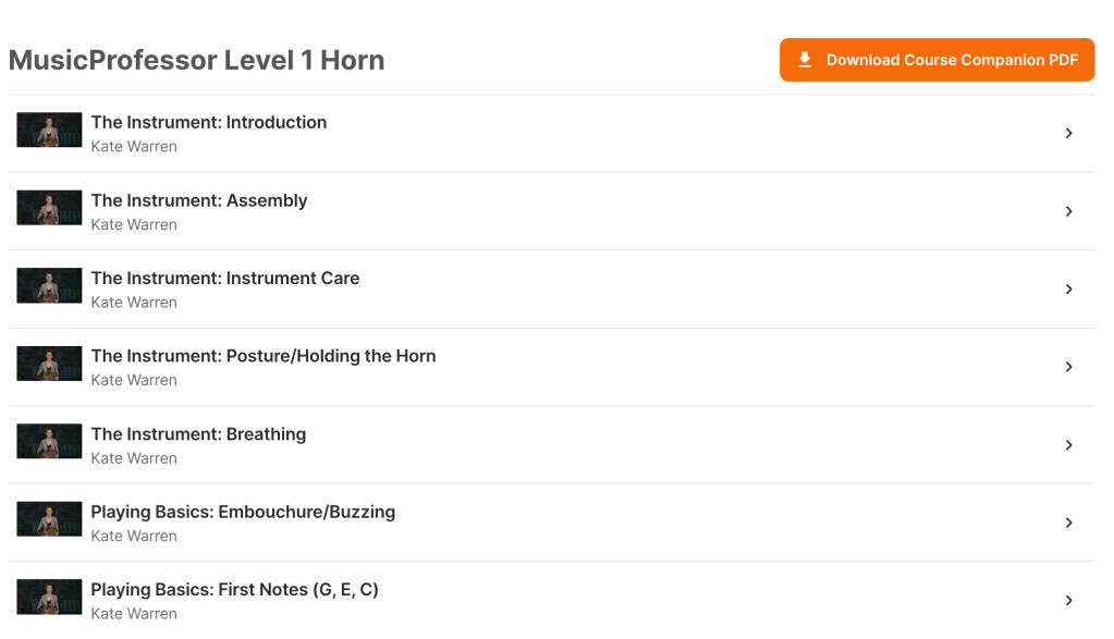 music professor video page