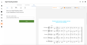 sight read success file save
