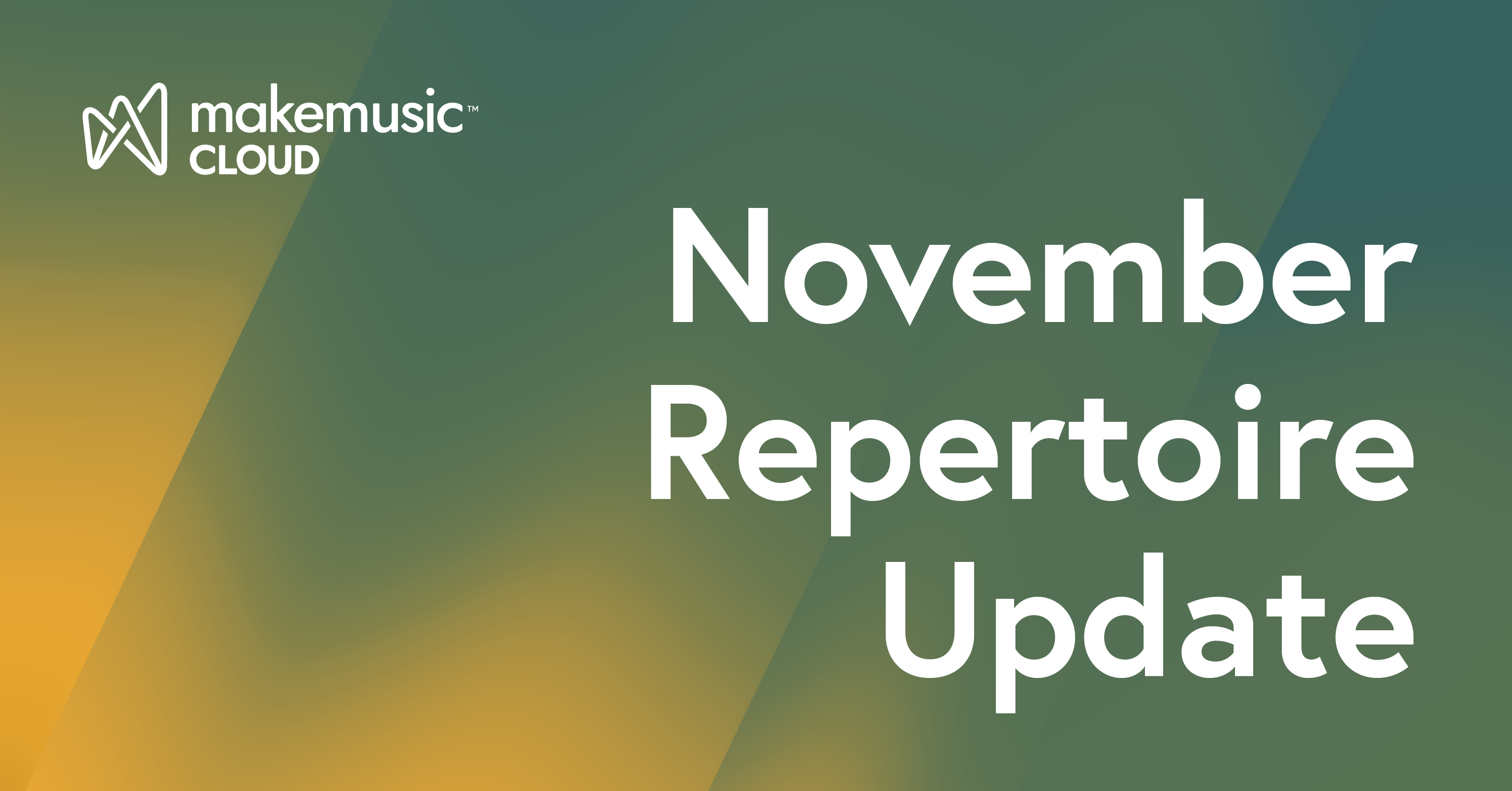 November Repertoire Update Blog Header Image